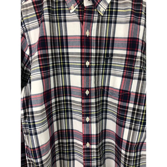 American Eagle Athletic Fit Multicolor Plaid Button Down Shirt Mens Size Medium - Picture 9 of 11